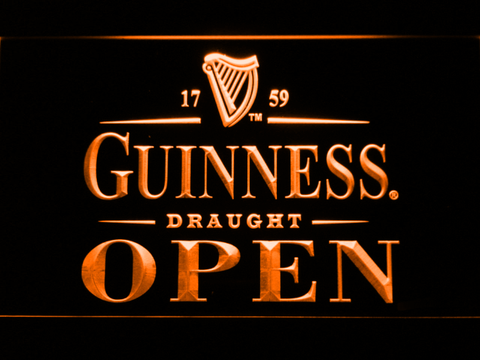 Guinness Draught Open LED Neon Sign